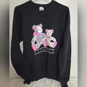 Vtg‎ 90's Teddy Bear Theme Grannycore Sweatshirt Gopher Sport Size M